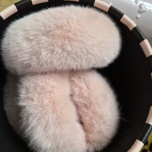 Juicy Couture Blush Pink Faux Fur Ear Muffs